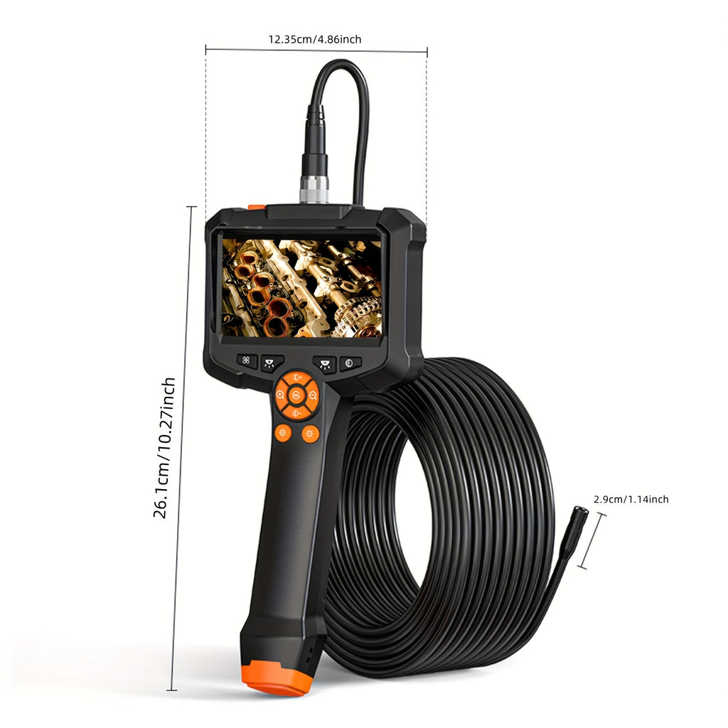 [HD Endoscope Camera] 1080 HD Borescope, 4.3" Endoscope Camera with Light - 16.5ft Snake Camera, Endoscope Camera Gadgets for Men